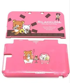 ニンテンドー3DS LL ピンク×ホワイト　リラックマケース Amazon | キャラハードカバー for ニンテンドー3DSLL リラックマ