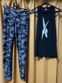 リーボック　タンクトップ　レギンス　セット　M
