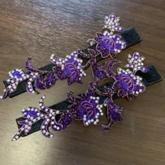 ダンス用　アクセサリー腕輪　二の腕用　パープル系