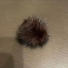 ブラウン ファー ブローチ バッジ アクセサリー