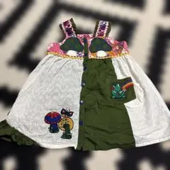 グラグラ　4 リメイク風サロペットスカート　ワンピース