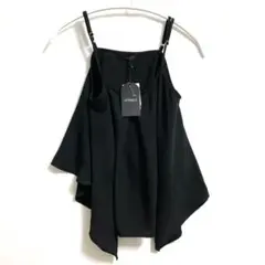 新品タグ付き✨SPINKLE 黒 アシメ キャミソール トップス Mサイズ