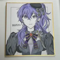 プロセカ　朝比奈まふゆ 色紙　ファンアート　手書きイラスト ミニ色紙