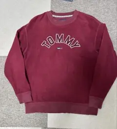 TOMMY JEANS バーガンディ スウェット　Mサイズ