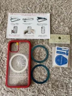 iPhone 12 mini ケース 韓国 magsafe ケース レッド