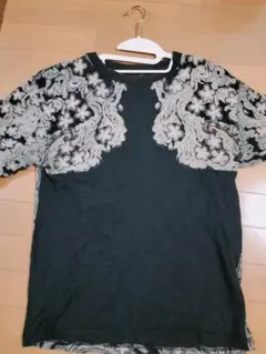 刺繍入り般若デザインカットソー Lサイズ