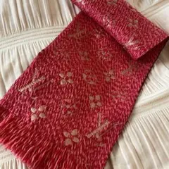 ルイヴィトン エシャルプ ロゴマニア マフラー ピンクミックス