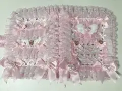 A5 マカロンバインダーデコ レースデコ 姫ギャル ピンク 白