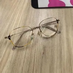 クリアゴールドオーバルメガネ