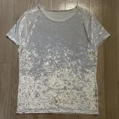 ベロア Tシャツ ホワイト