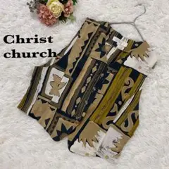 【クリストチャーチ】Christ church アート調プリント　ベスト　M