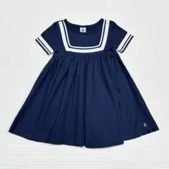 PETIT BATEAU　プチバトー　ワンピース　セーラー　104cm　4ans