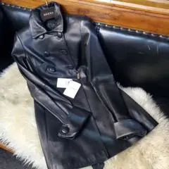 【未使用】LOEWE 革アウター サイズ34 ブラック