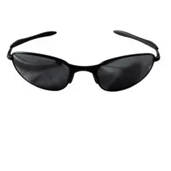 Oakley サングラス A-wire Oakley A Wire Thick Wire Silver Black Iridium Sunglasses
