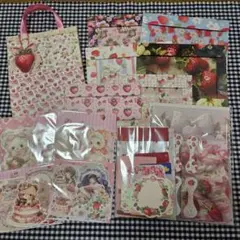 ストロベリーラッピング&コラージュ素材セット❤️限定1セット❤️