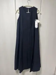BEAMS HEART ノースリーブ ロングワンピース ネイビー※訳あり