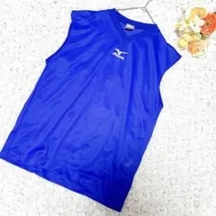 mizuno【L】タンクトップ スポーツウェア ランニング ジム ブルー