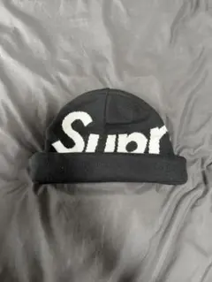 supreme big logo beanie