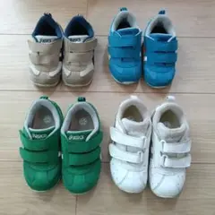 ASICS SUKUSUKU（スクスク）キッズスニーカー 4足セットまとめ売り