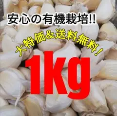 【送料無料】 2022年産 無農薬 バラニンニク 1kg ニンニク