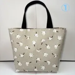 ミニトートバッグ ハンドメイド シマエナガ柄