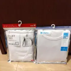 新品 ユニクロ シルキードライ GU さらっと 半袖 M 2枚セット