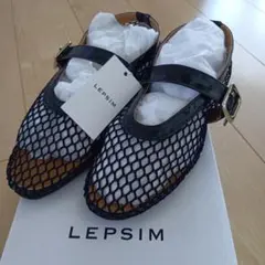 LEPSIMメッシュフラットパンプス　Mサイズ黒
