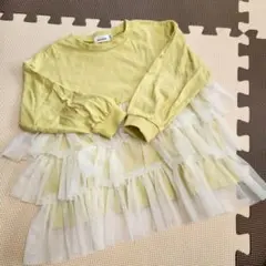 PAIRMANON チュール付きTシャツ 100cm