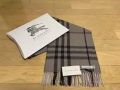 BURBERRY バーバリー マフラー カシミア100% タグ付き未使用品