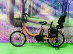 ❷4660 子供乗せ電動自転車YAMAHA3人乗り20インチ良好バッテリー