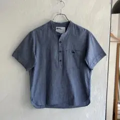 美品 MHL. バンドカラー プルオーバーシャツ マーガレットハウエル