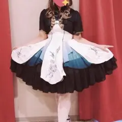●QuaintLass●蓮刺繍チャイナロリィタワンピ+ボレロ●