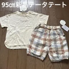 最終値下げ！95㎝　新品　男の子　テータテート　Tシャツ、ハーフパンツ　セット