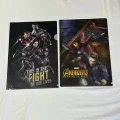 アベンジャーズ　クリアファイル　インフィニティ・ウォー　エンドゲーム　マーベル