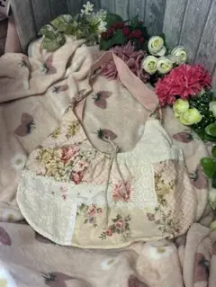フラワーカントリー☆ハンドバッグ☆ハンドメイド☆自宅保管品
