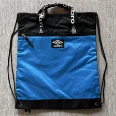 送料込 UMBRO アンブロ ナップサック ブルー 巾着 サッカー 手提げ