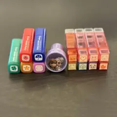 インク内蔵スタンプ 14個
