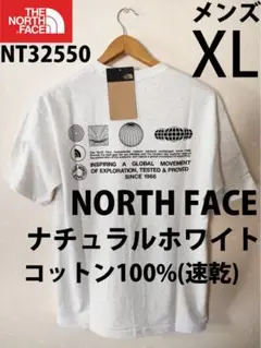 メンズXL新品ノースフェイス速乾FD Globe Grid Cotton Tee