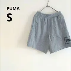 海外古着 PUMA プーマ スウェット ショートパンツ S グレー 裏起毛