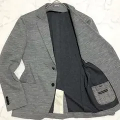 極美品●トゥモローランド アンコンジャケット 三者混 カシミヤ シルク M相当