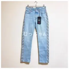 【新品】 LEVI’S リーバイス サイドロゴライン ストレート デニム 25