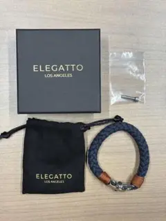 ELEGATTO ロープブレスレット　ネイビー
