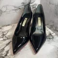 ✨エナメル×レッドソール✨ DIANA ダイアナ ブラックカラー 21.5cm