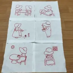 値下げ中【未完成】キルトトップ パッチワーク　キルト　刺繍