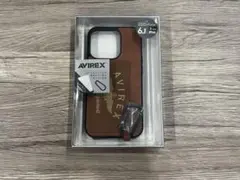 AVIREX iPhone 14 Pro ケース ブラウン