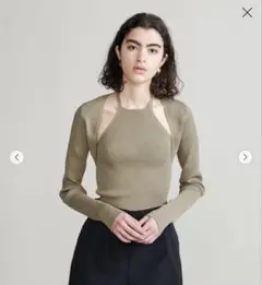 25ss セット H BEAUTY&YOUTH TCリブショートカーディガン