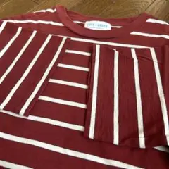 アーバンリサーチドアーズ　Tシャツ　ボーダー　エンジ　メンズ　M