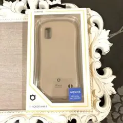 AQUOS wish 2 3 iFace ソフトケース ベージュ　カフェラテ