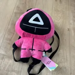 イカゲーム ぬいぐるみリュック ピンク
