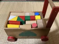 Naturalwood 手押し車積み木セット